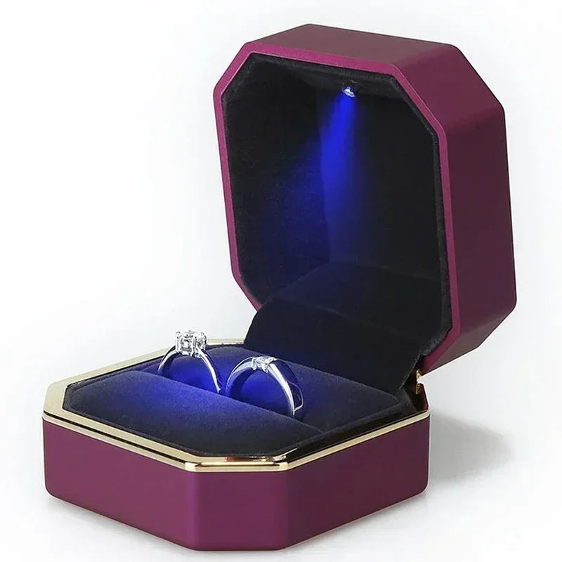Lüks Yüzük Kutusu Kare Kadife  - Velvet Ring Box Led Light Proposal incelemesi ve fiyatı