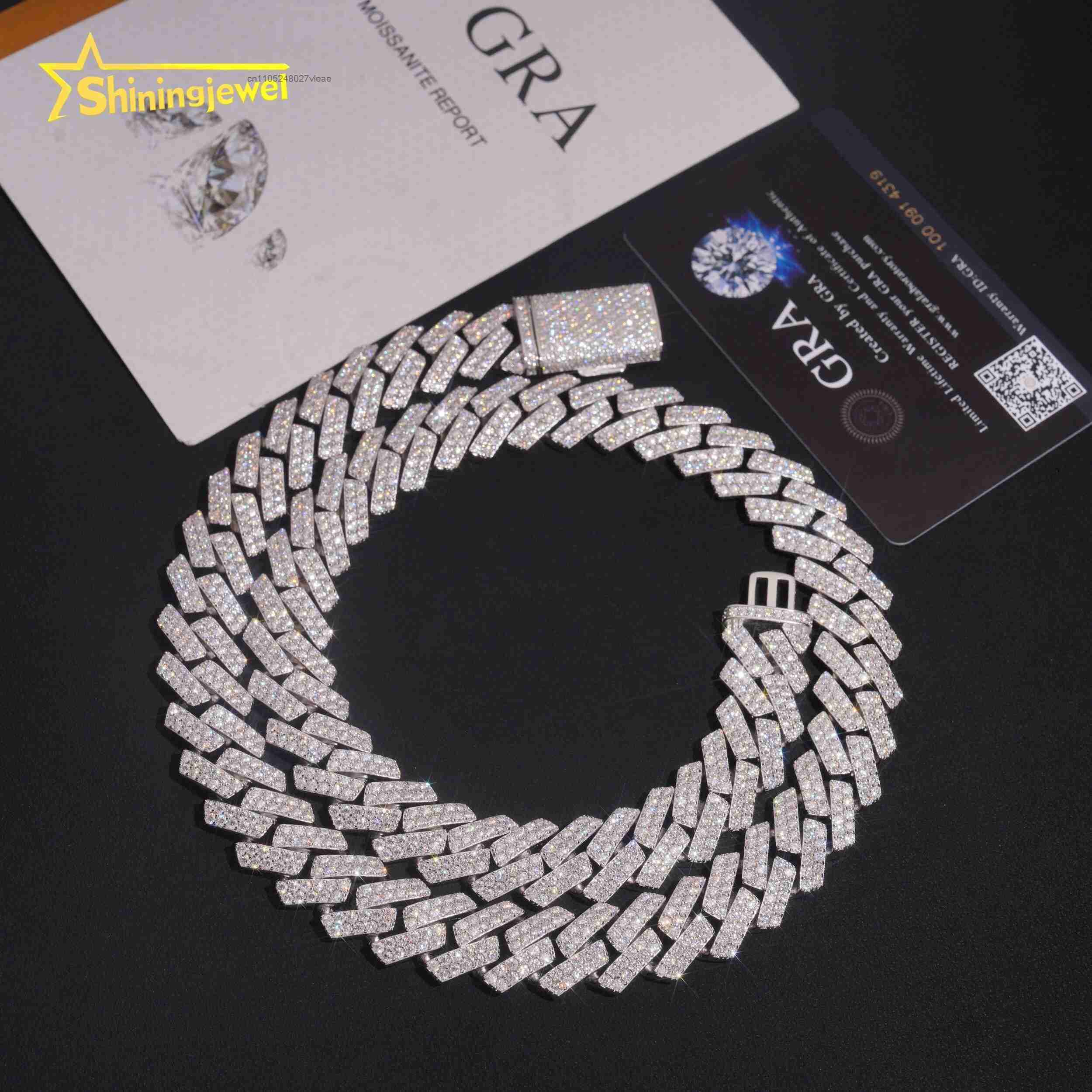 Yüksek Düşük Kalite Fiyat 925  - Moissanite Cuban Link Chain Iced Out incelemesi ve fiyatı