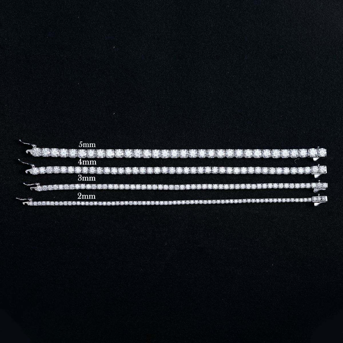 Moda Basit Mozanit Tenis Bilek - Moissanite Tennis Bracelet 925 Sterling incelemesi ve fiyatı