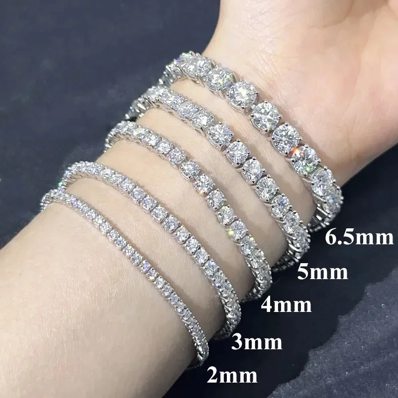 Laboratuvar üretimi moissanit  - Moissanite Tennis Bracelet 925 Sterling incelemesi ve fiyatı