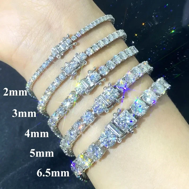 Laboratuvar üretimi moissanit  - Moissanite Tennis Bracelet 925 Sterling incelemesi ve fiyatı