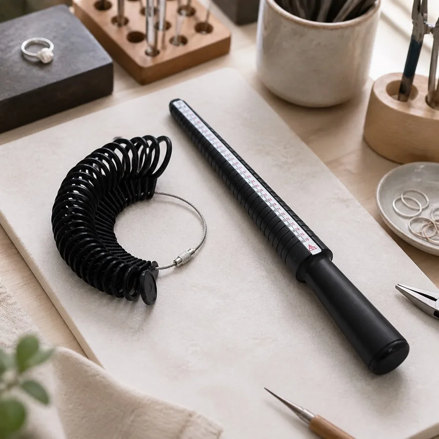 Mücevher Aletleri Yüzük Ölçüsü - Ring Sizer Measuring Tool Mandrel Set incelemesi ve fiyatı