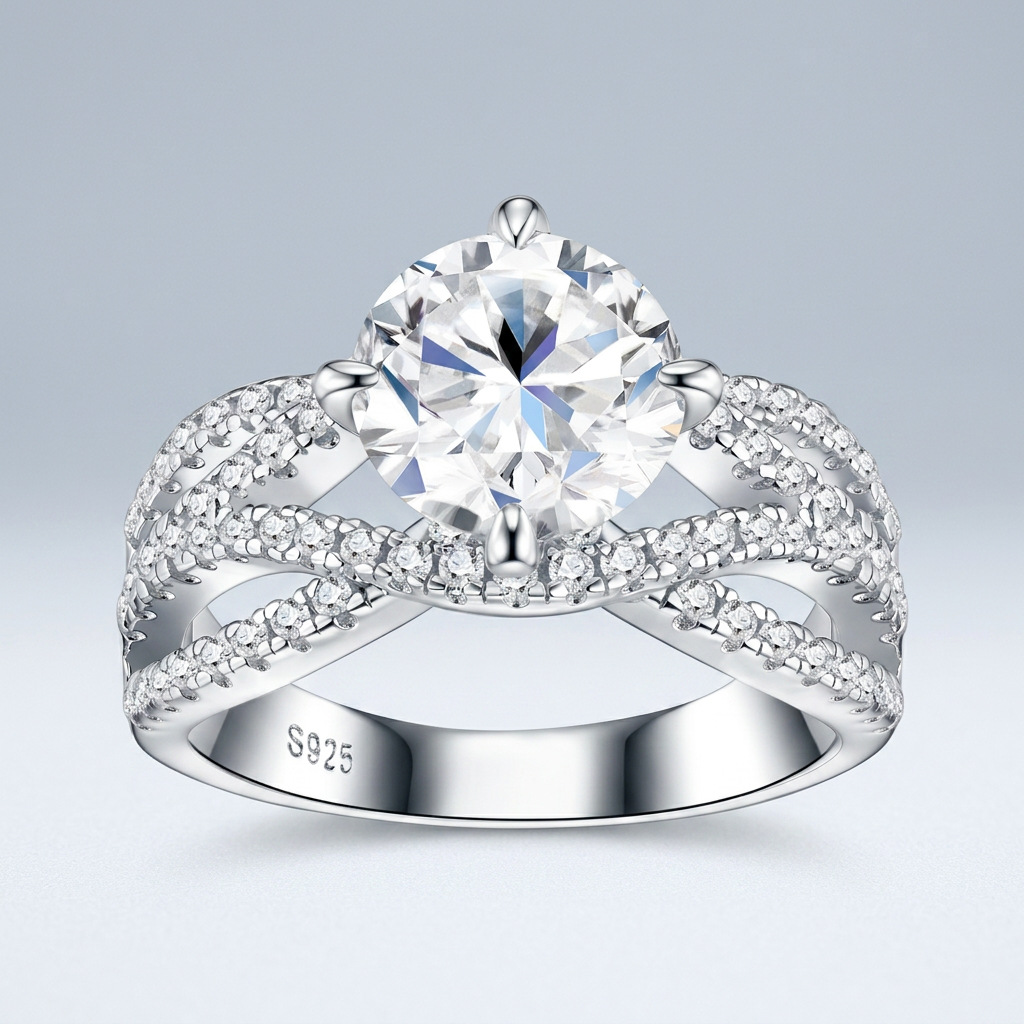 D VVS1 Moissanite 2 Karat, Bük - Moissanite Engagement Ring 2 Carat D Vvs1 incelemesi ve fiyatı