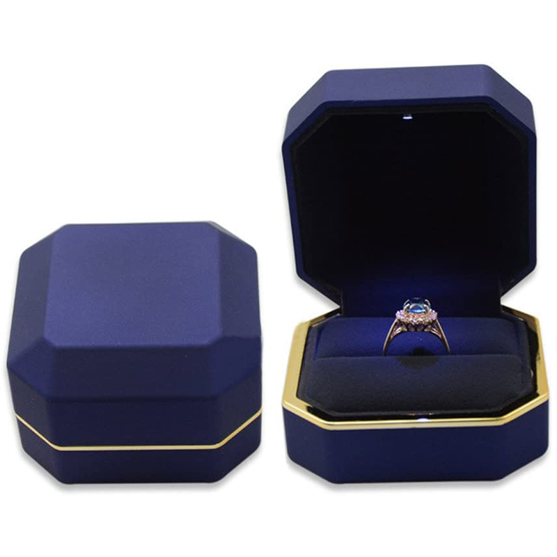 1 adet LED takı yüzük kutusu l - Velvet Ring Box Led Light Proposal incelemesi ve fiyatı