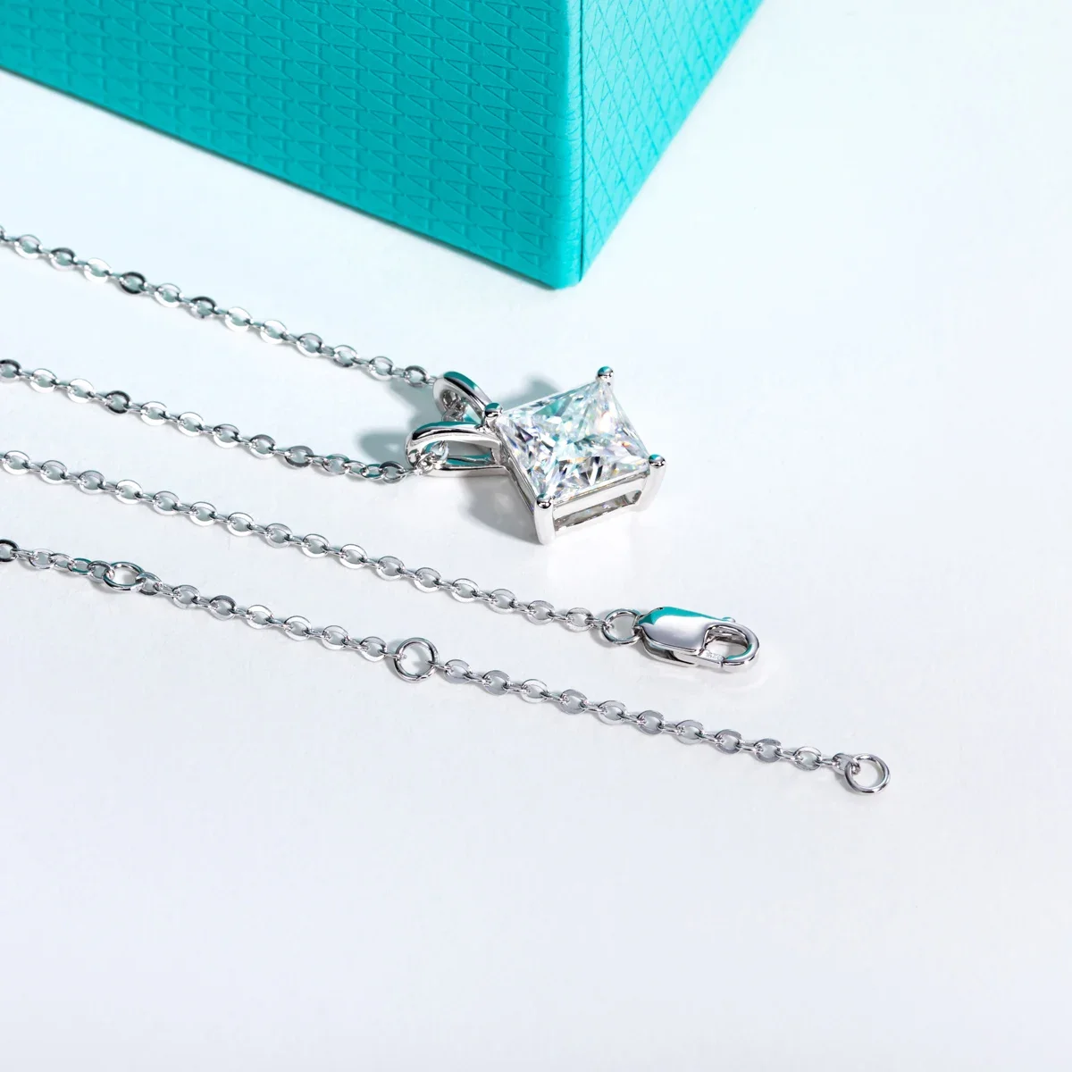 FCGJHW 2 karat/3 karat/4 karat - Moissanite Pendant Necklace Solitaire incelemesi ve fiyatı