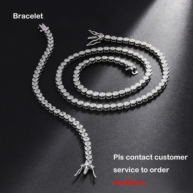 EWYA köpüklü 0.1ct 3mm GRA ten - Moissanite Tennis Bracelet 925 Sterling incelemesi ve fiyatı