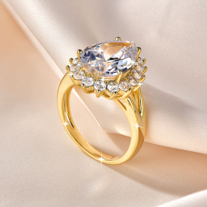 Anziw 14K altın dolgulu kübik  - Lab Grown Diamond Ring 14K Gold incelemesi ve fiyatı