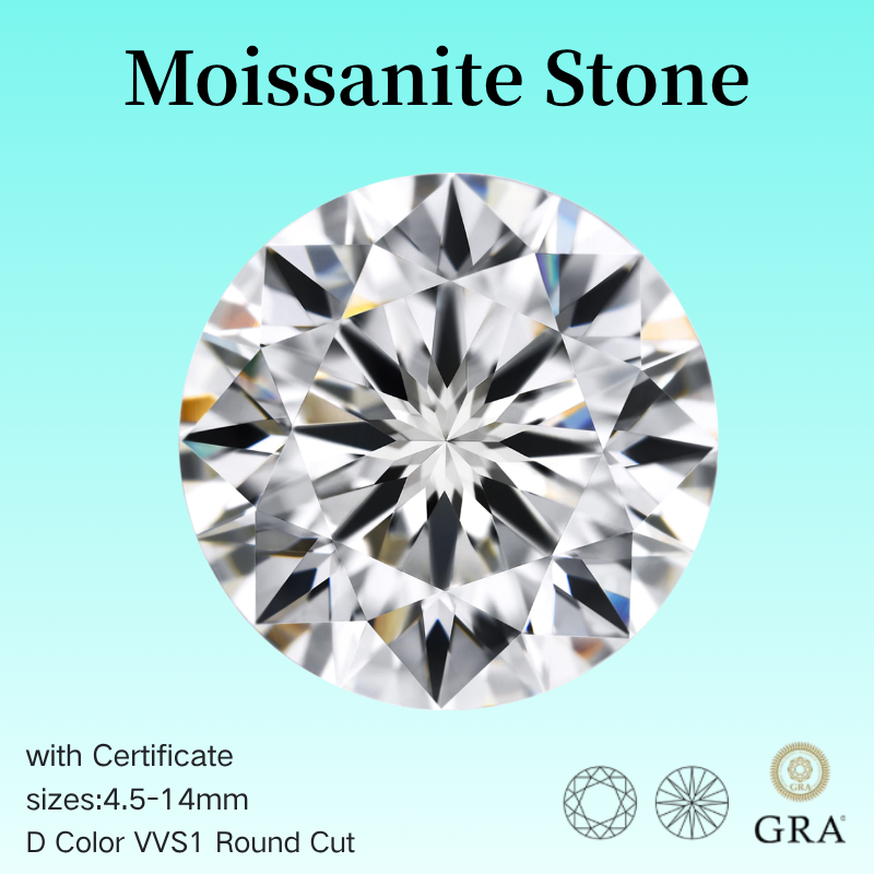 %100 Gerçek Moissanit, D Renk, - Gra Certificate Loose Moissanite Stone incelemesi ve fiyatı