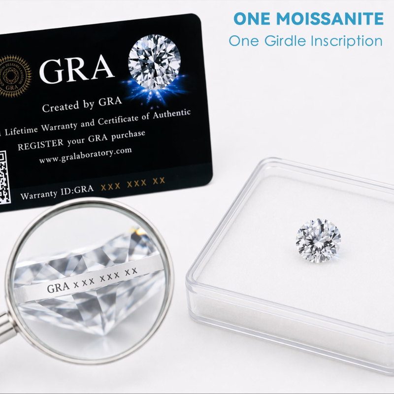 %100 Gerçek Moissanit, D Renk, - Gra Certificate Loose Moissanite Stone incelemesi ve fiyatı