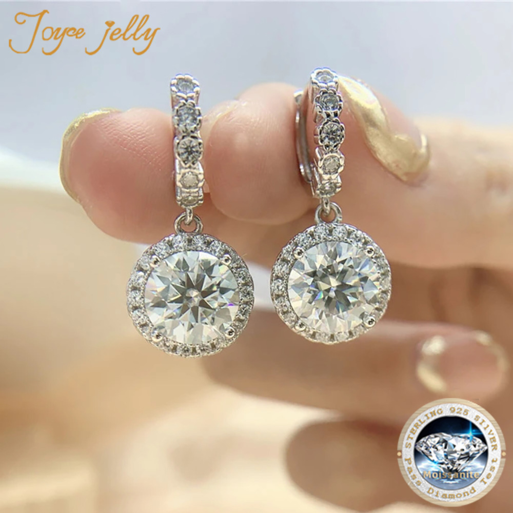 JoyceJelly 1ct Moissanite kula - Moissanite Stud Earrings Round Cut 1Ct incelemesi ve fiyatı