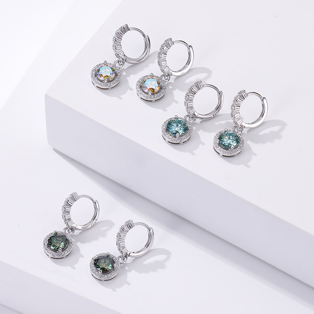JoyceJelly 1ct Moissanite kula - Moissanite Stud Earrings Round Cut 1Ct incelemesi ve fiyatı