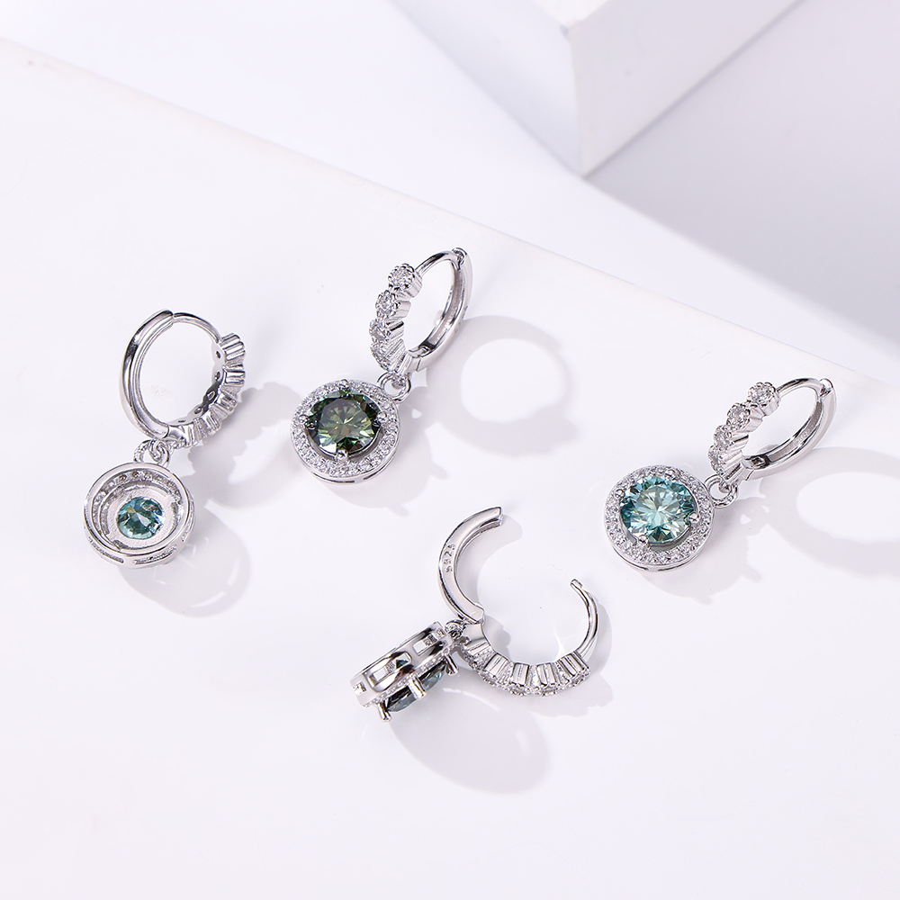 JoyceJelly 1ct Moissanite kula - Moissanite Stud Earrings Round Cut 1Ct incelemesi ve fiyatı
