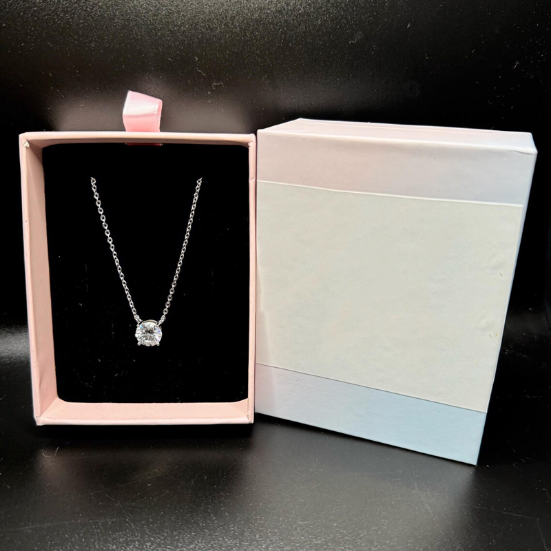 Rrjzz 0.5-5CT Mozanit Kolye Ko - Moissanite Pendant Necklace Solitaire incelemesi ve fiyatı