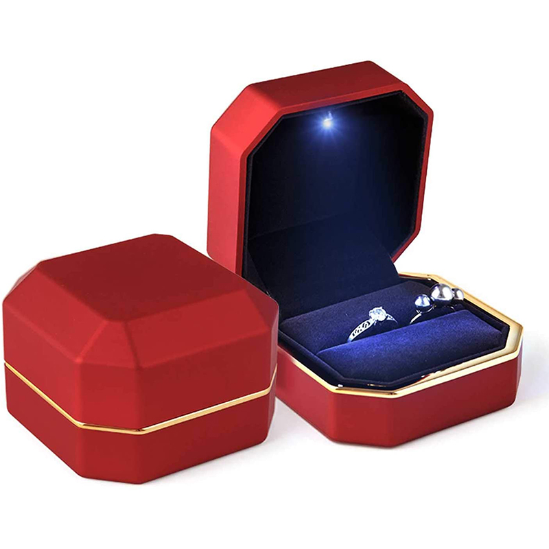 Lüks yüzük kutusu kare kadife  - Velvet Ring Box Led Light Proposal incelemesi ve fiyatı