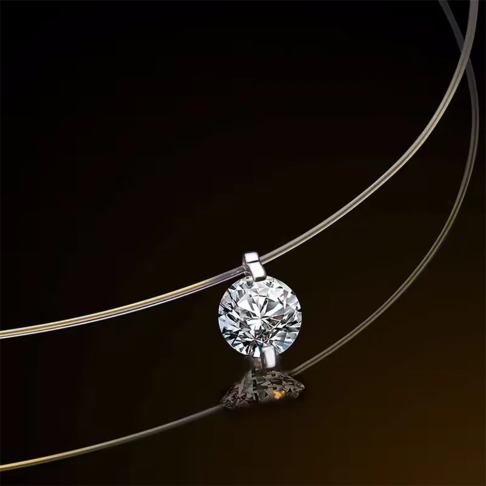 0.5/1/2 karat Tektaş Mozanit E - Moissanite Pendant Necklace Solitaire incelemesi ve fiyatı