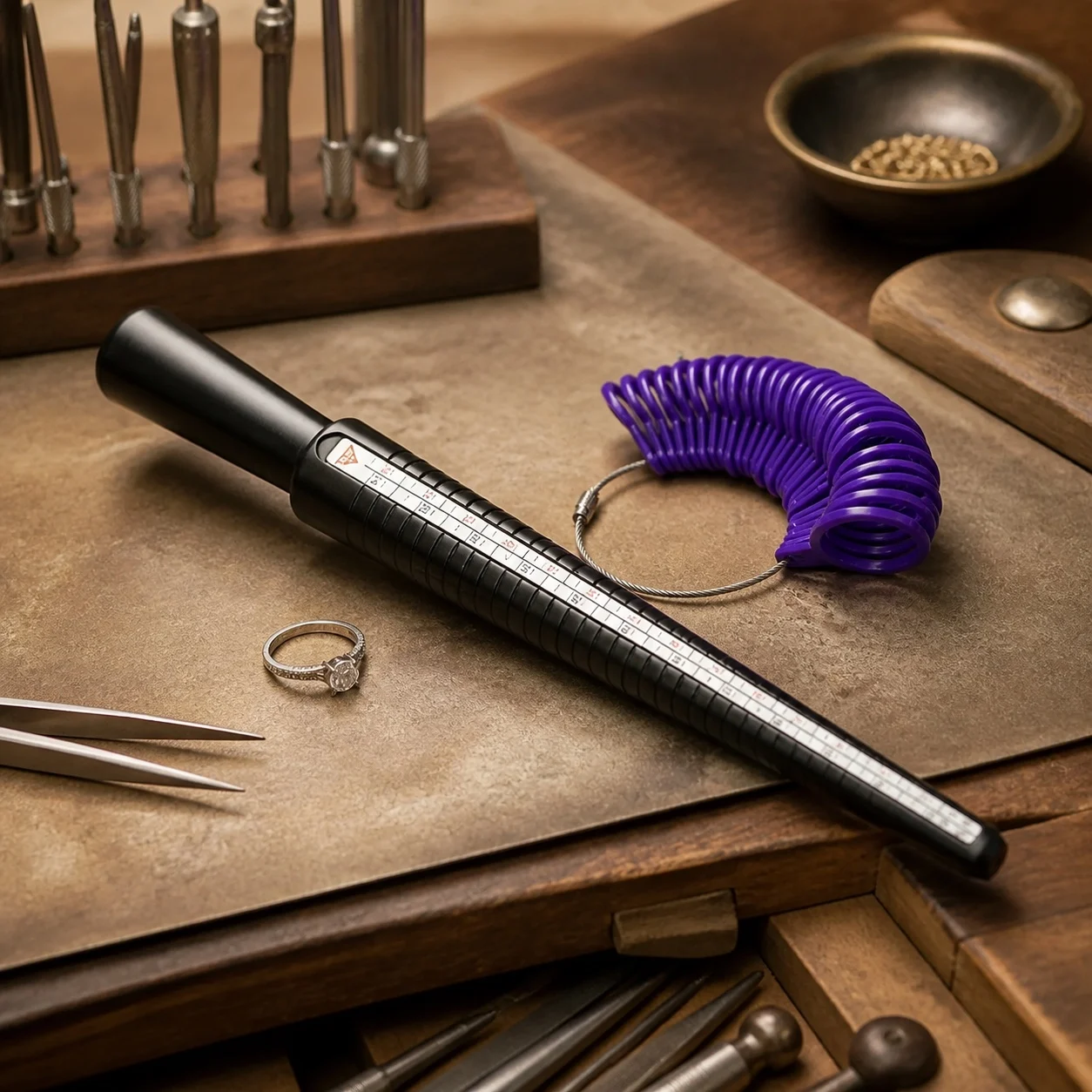 Mücevher Aletleri Yüzük Ölçüsü - Ring Sizer Measuring Tool Mandrel Set incelemesi ve fiyatı